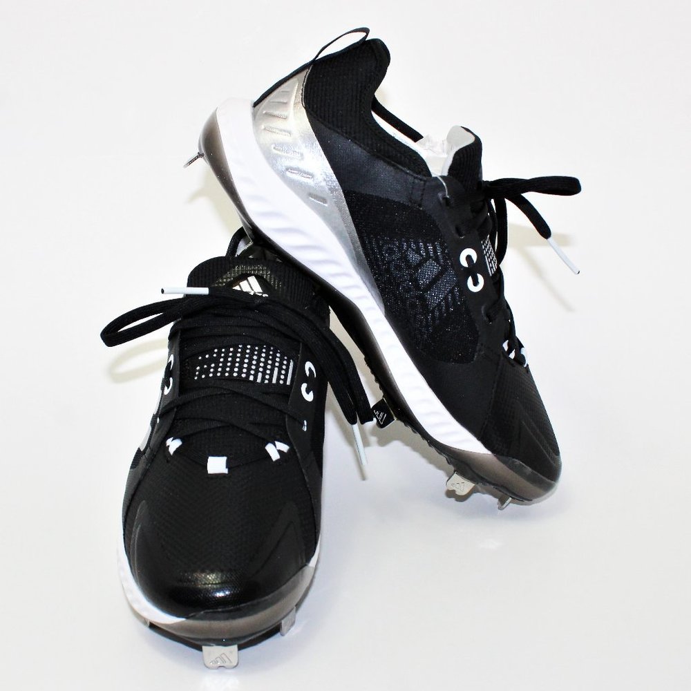 Adidas Pure Hustle Softball Cleats Black, Silver, White Women's 9 New! EG5634